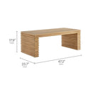Canto Rectangular Stacked Design Coffee Table by Modway by HouseOfZazla