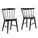 Lykke Curved Spindle Back Dining Chairs Set of 2 by Modway by HouseOfZazla