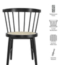 Lykke Curved Spindle Back Dining Chairs Set of 2 by Modway by HouseOfZazla