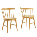 Lykke Curved Spindle Back Dining Chairs Set of 2 by Modway by HouseOfZazla