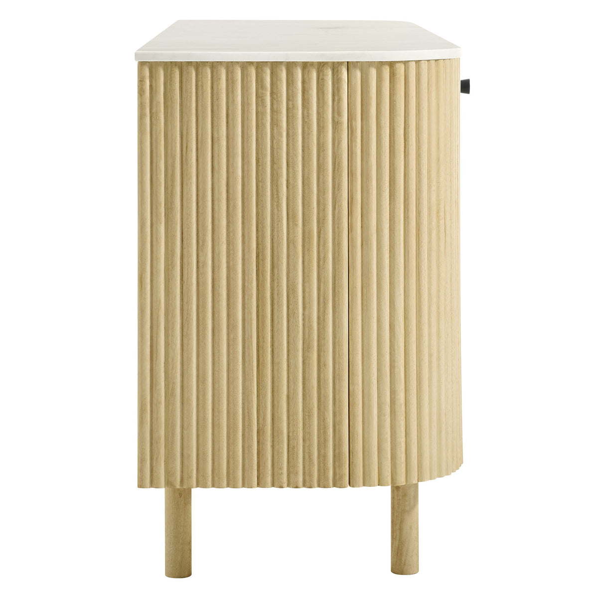 Caldera 60" Curved Solid Wood and Marble Sideboard Storage Cabinet by Modway, photo 5 of 7