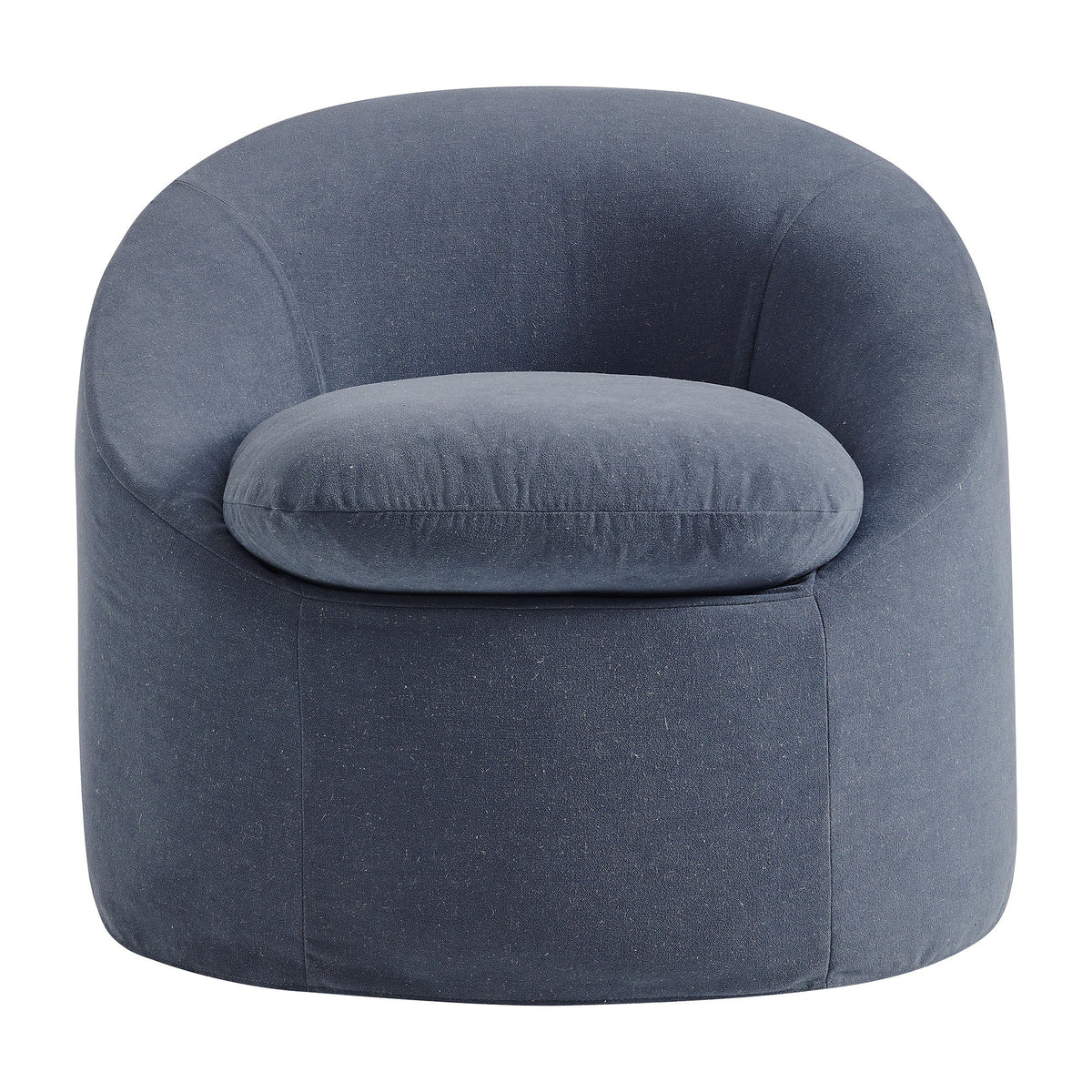 Sadie Slipcovered Linen-Blend Round Accent Chair by Modway, photo 21 of 40