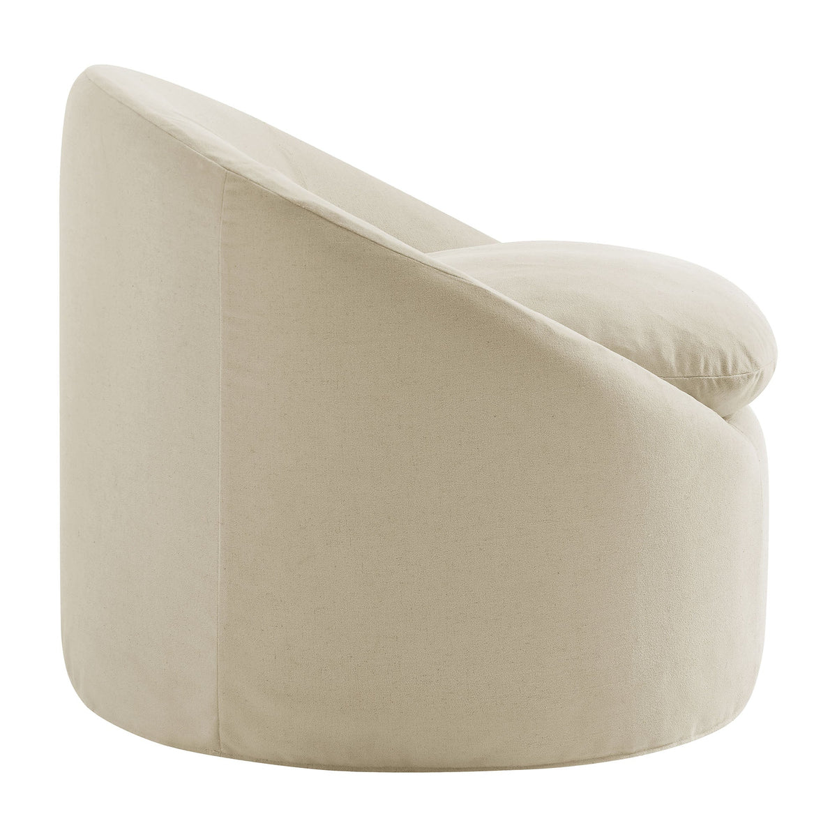 Sadie Slipcovered Linen-Blend Round Accent Chair by Modway, photo 30 of 40