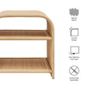 Eve Curved Natural Rattan Side Table by Modway by HouseOfZazla