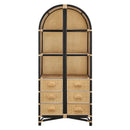 Jane 71 Inch Tall Arched Natural Rattan Bookshelf by Modway by HouseOfZazla