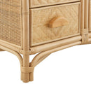 Jane 71 Inch Tall Arched Natural Rattan Bookshelf by Modway by HouseOfZazla