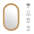 Corsica Oval Rattan Wall Mirror by Modway by HouseOfZazla