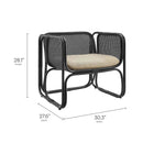 Ellis Natural Rattan Accent Armchair by Modway by HouseOfZazla