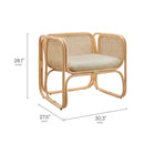 Ellis Natural Rattan Accent Armchair by Modway by HouseOfZazla