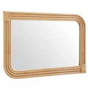 Corsica Curved Rectangle Rattan Wall Mirror by Modway by HouseOfZazla