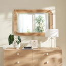 Corsica Curved Rectangle Rattan Wall Mirror by Modway by HouseOfZazla
