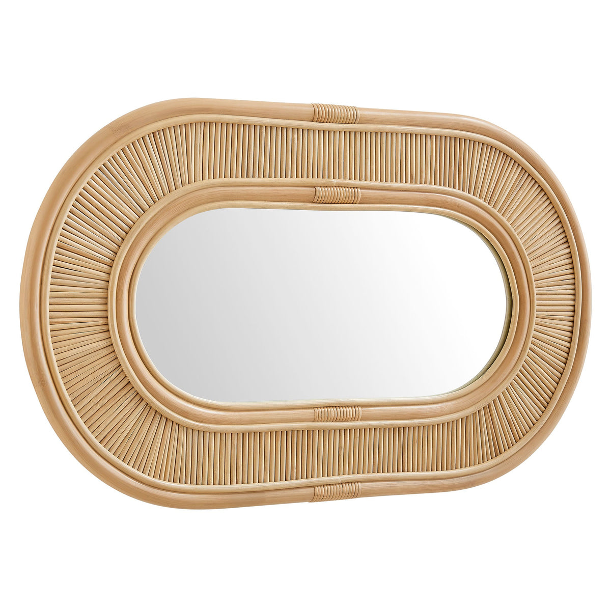 Sovana Oval Rattan Wall Mirror by Modway, photo 4 of 7