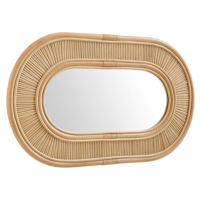 Sovana Oval Rattan Wall Mirror by Modway, photo 4 of 7