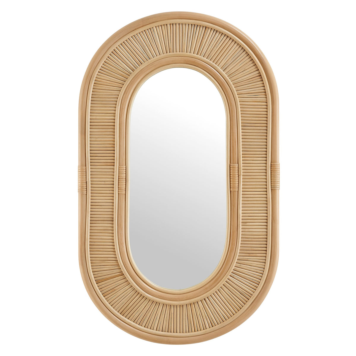 Sovana Oval Rattan Wall Mirror by Modway, photo 5 of 7
