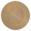 Ainsley 32 Inch Round Natural Rattan Coffee Table by HouseOfZazla