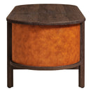 Coralie Curved Vegan Leather Oval Coffee Table by Modway by HouseOfZazla