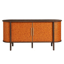 Coralie Curved Vegan Leather Oval Sideboard by Modway by HouseOfZazla
