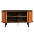 Coralie Curved Vegan Leather Oval Sideboard by Modway by HouseOfZazla