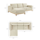 Roscoe Left-Facing Fabric Sectional Sofa with Chaise by Modway by HouseOfZazla