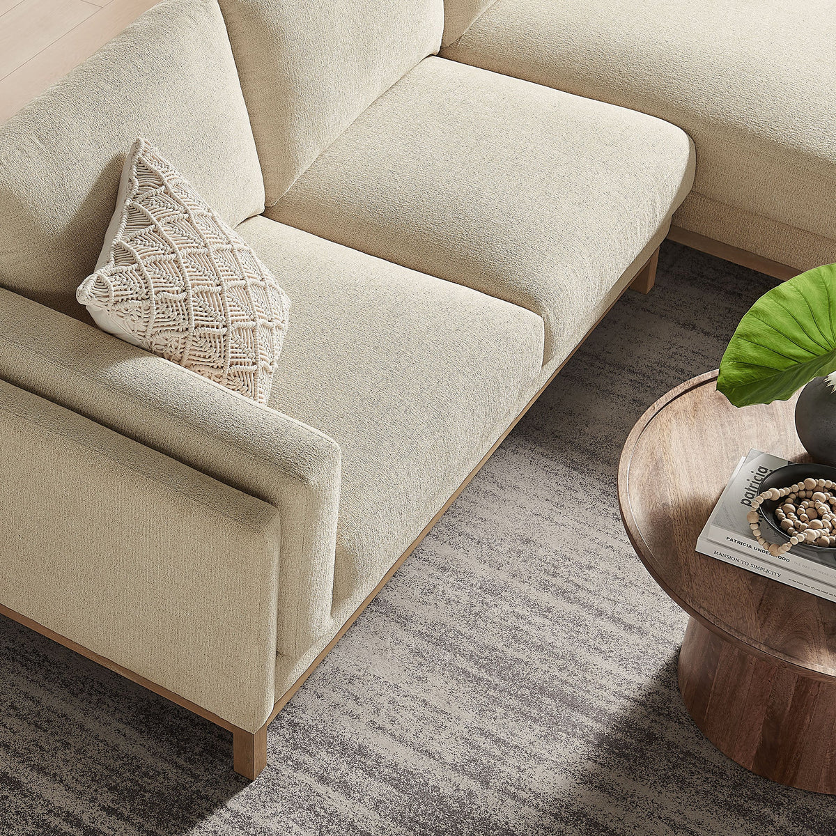 Roscoe Right-Facing Fabric Sectional Sofa with Chaise by Modway, photo 7 of 21