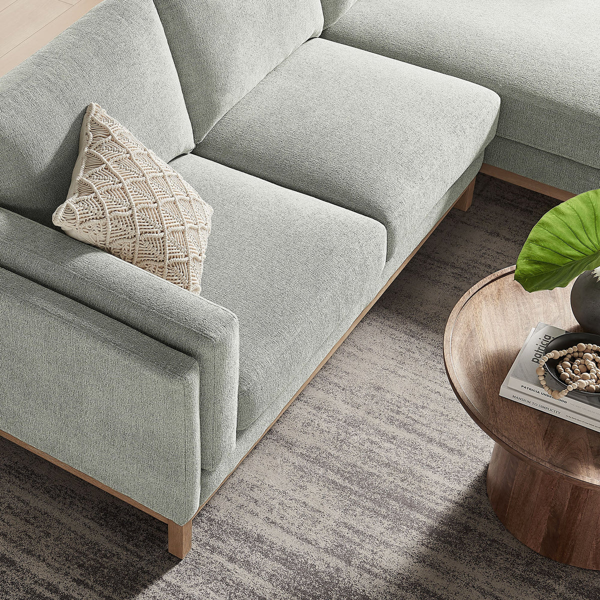 Roscoe Right-Facing Fabric Sectional Sofa with Chaise by Modway, photo 9 of 21