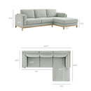 Roscoe Right-Facing Fabric Sectional Sofa with Chaise by Modway by HouseOfZazla