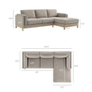 Roscoe Right-Facing Fabric Sectional Sofa with Chaise by Modway by HouseOfZazla