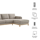 Roscoe Right-Facing Fabric Sectional Sofa with Chaise by Modway by HouseOfZazla
