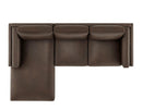 Roscoe Left-Facing Vegan Leather Sectional Sofa with Chaise by HouseOfZazla