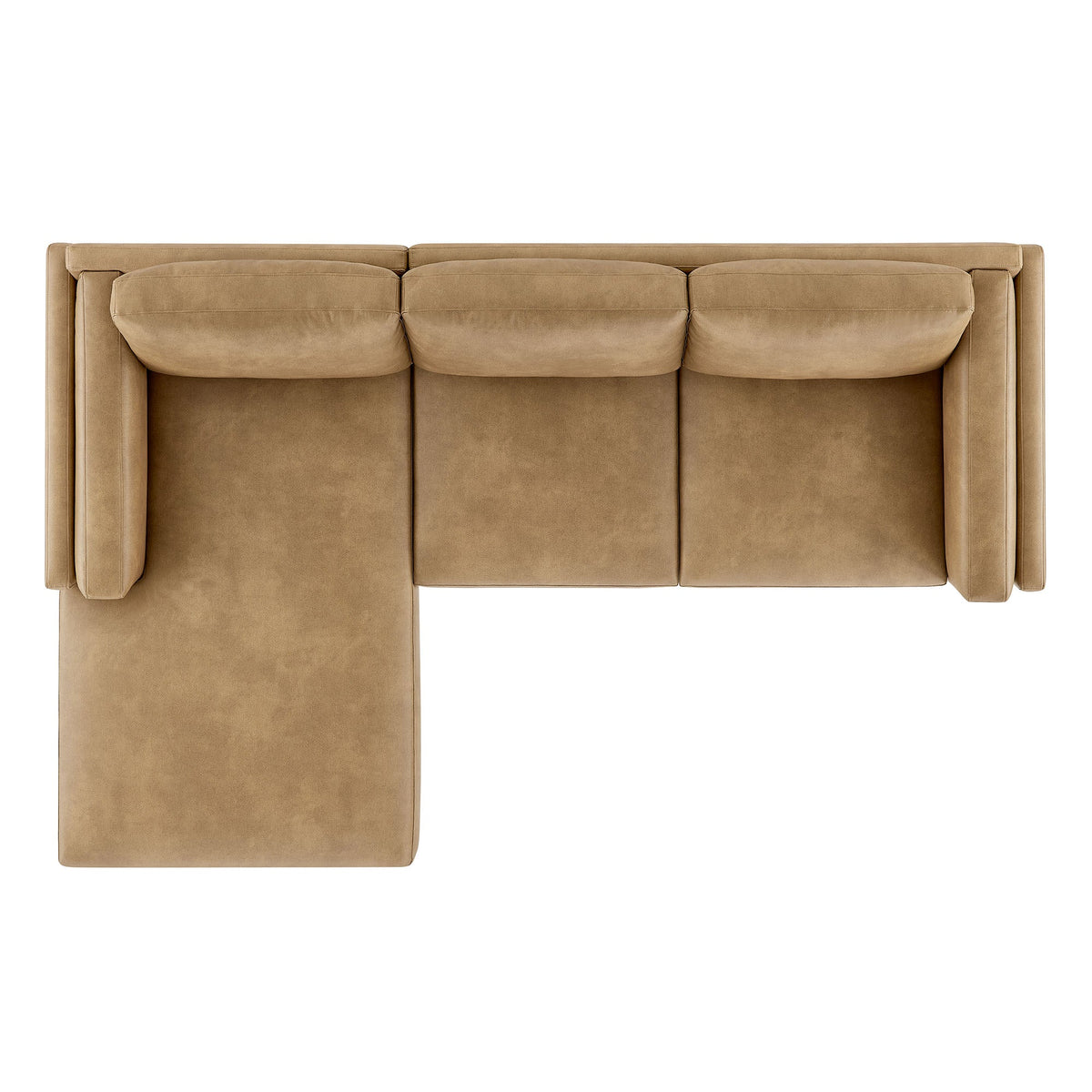 Roscoe Left-Facing Vegan Leather Sectional Sofa with Chaise, photo 11 of 14