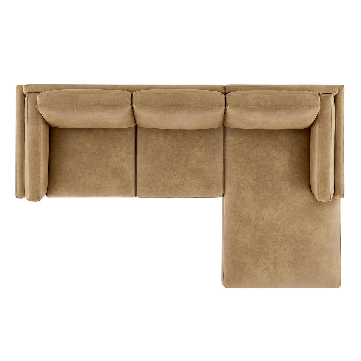 Roscoe Right-Facing Vegan Leather Sectional Sofa with Chaise by Modway, photo 5 of 14