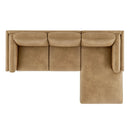 Roscoe Right-Facing Vegan Leather Sectional Sofa with Chaise by Modway by HouseOfZazla
