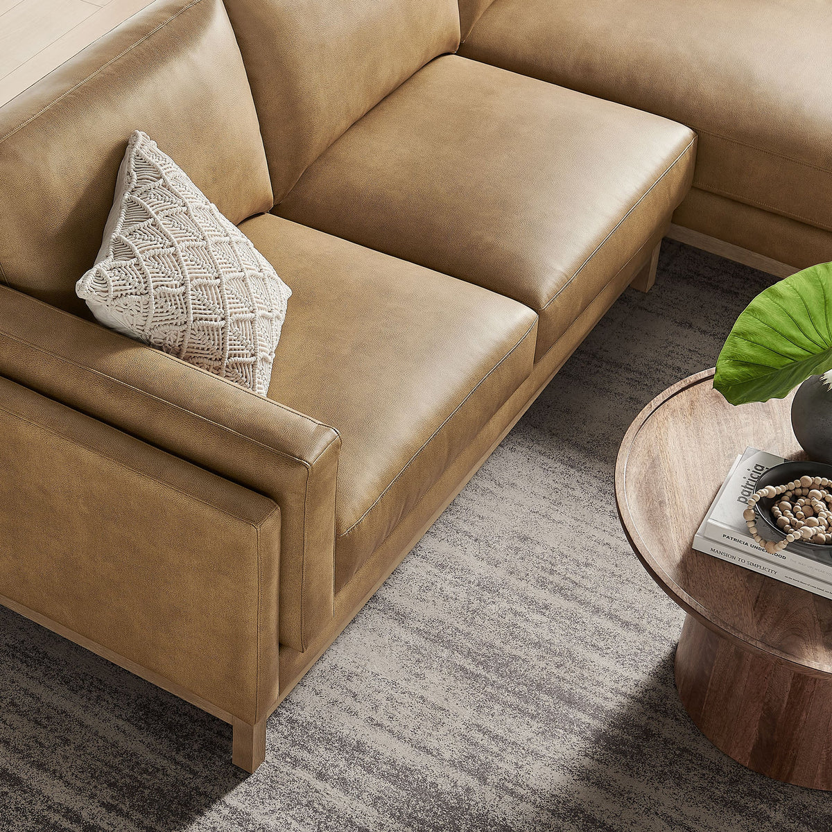Roscoe Right-Facing Vegan Leather Sectional Sofa with Chaise by Modway, photo 7 of 14