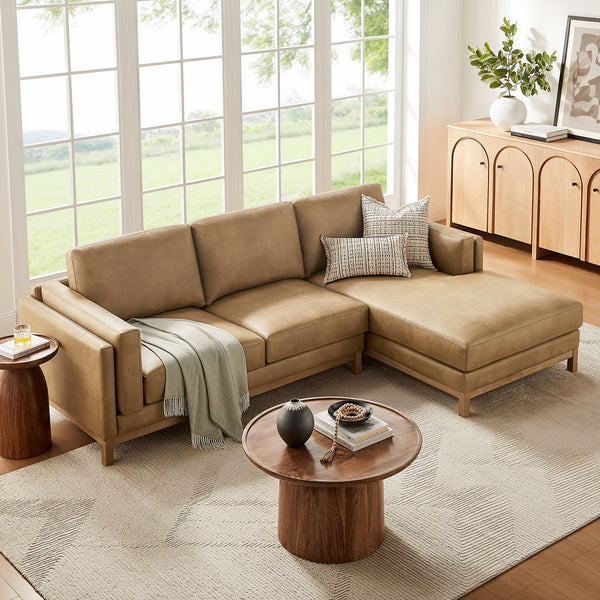 Roscoe Right-Facing Vegan Leather Sectional Sofa with Chaise by Modway, photo 2 of 14