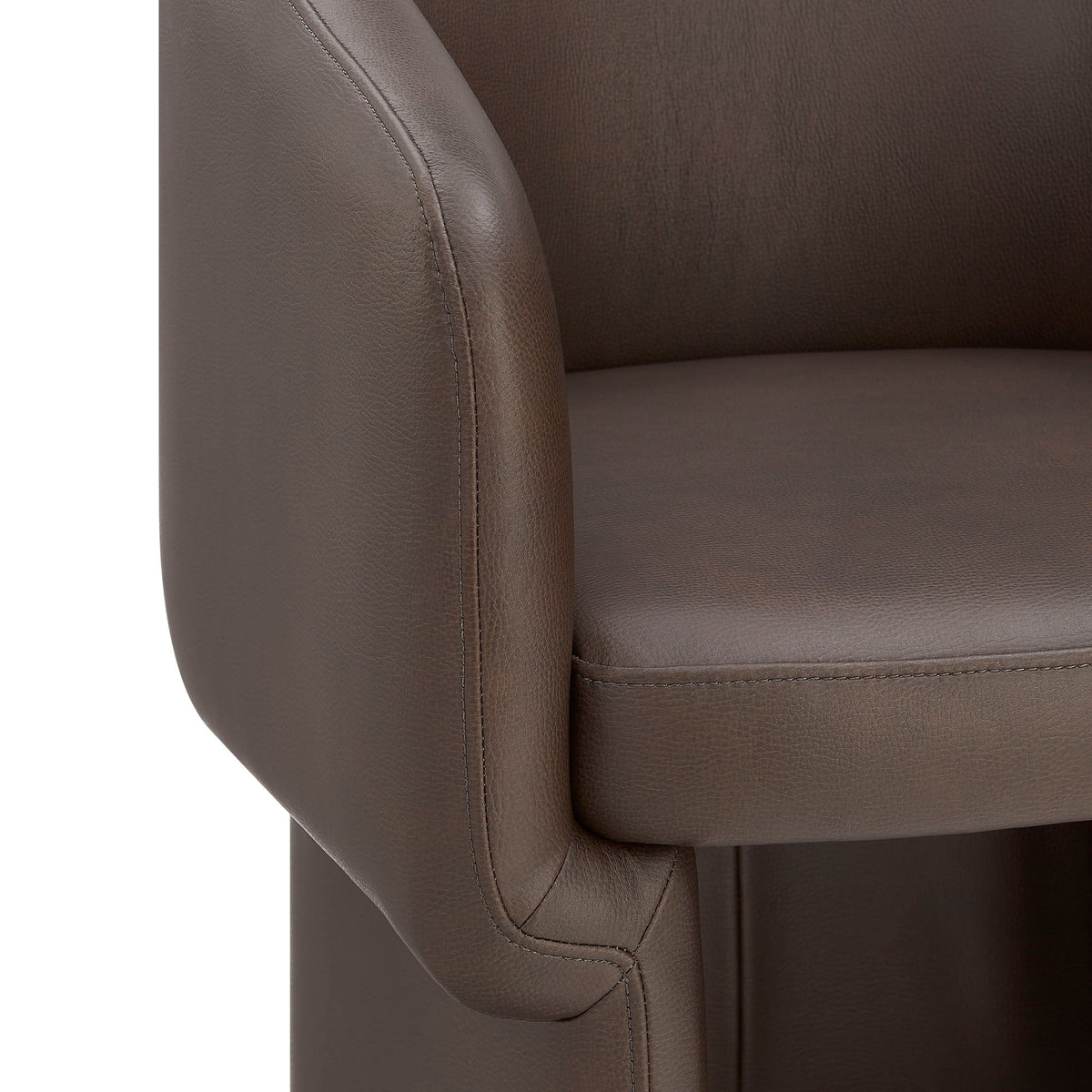 Verity Barrel Back Vegan Leather Dining Chair by Modway, photo 7 of 14