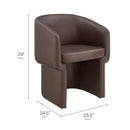 Verity Barrel Back Vegan Leather Dining Chair by Modway by HouseOfZazla