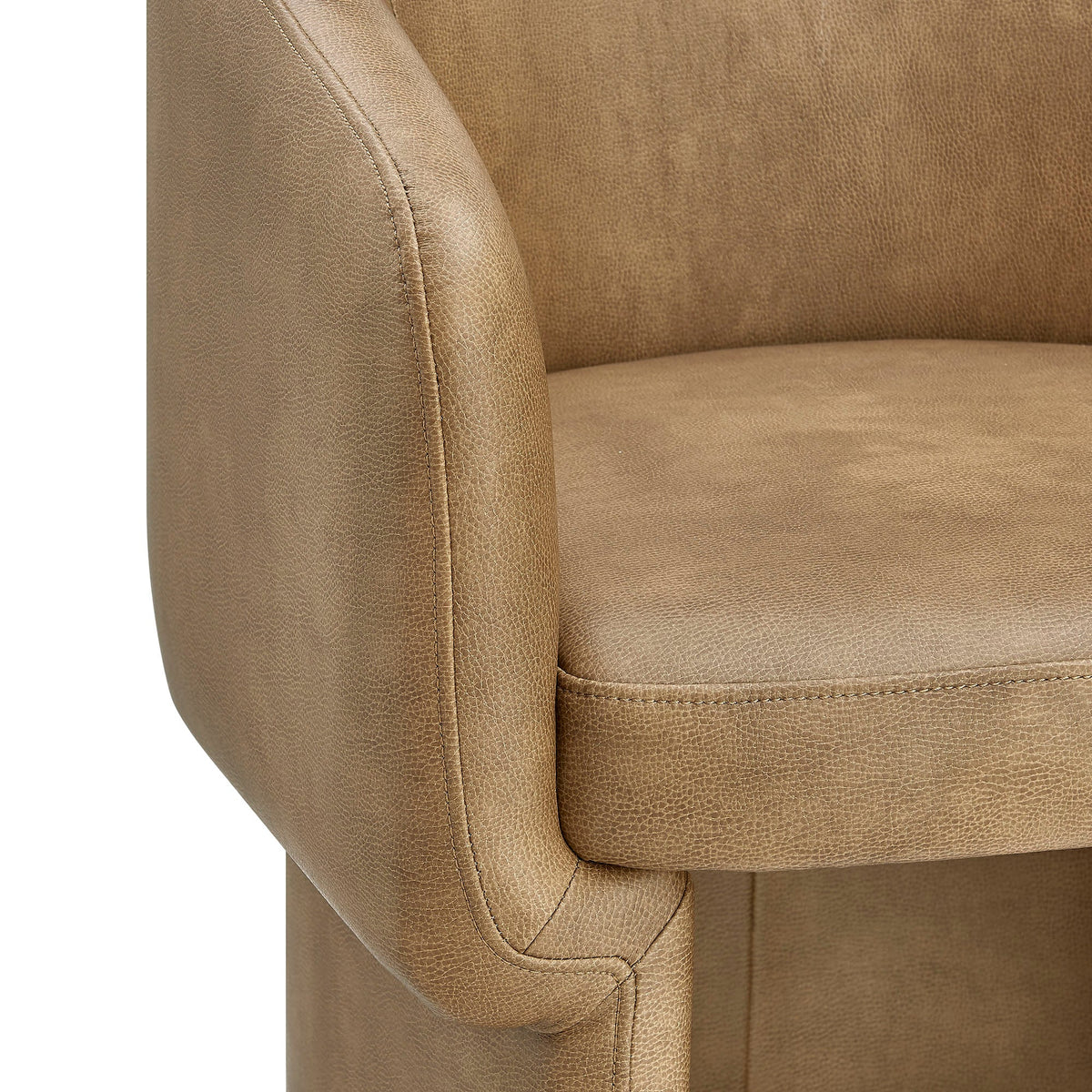 Verity Barrel Back Vegan Leather Dining Chair by Modway, photo 8 of 14