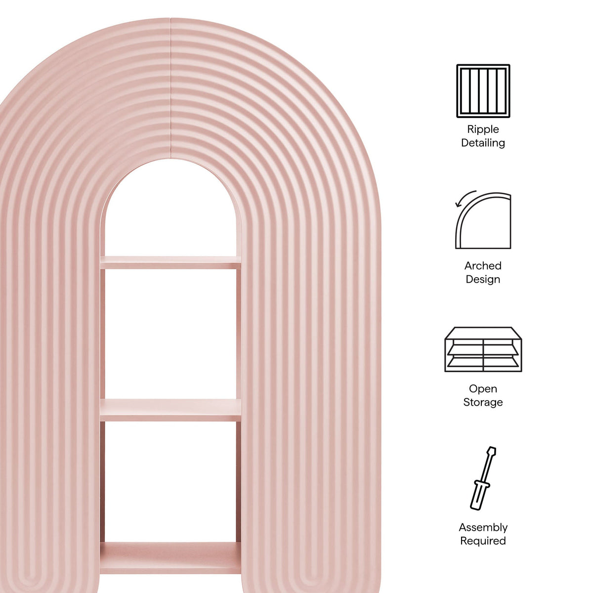 Daydream 58" Arched Bookshelf by Modway, photo 3 of 21