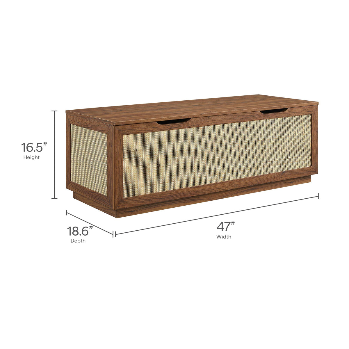 Soma 47" Rattan Storage Bench by Modway, photo 12 of 14