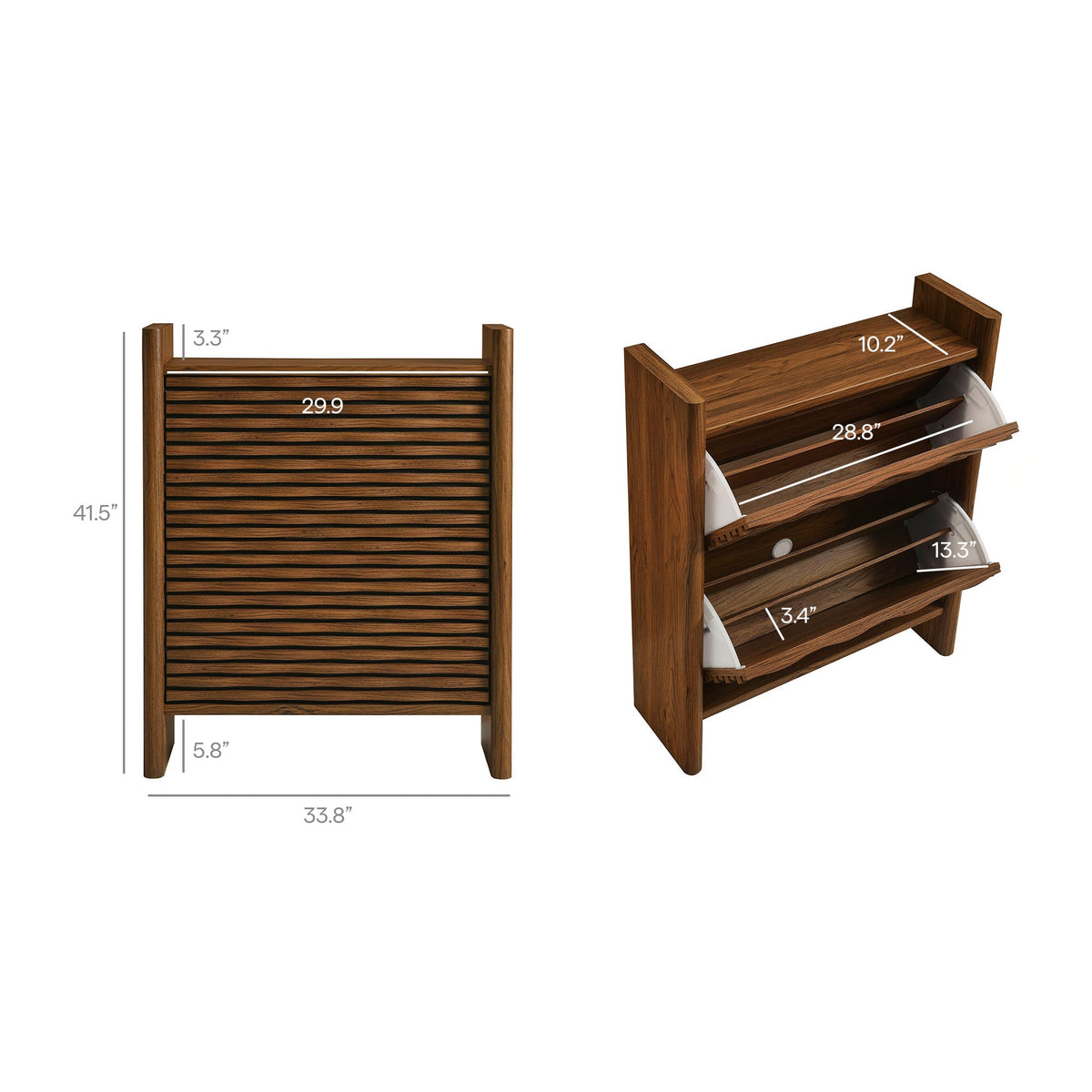 Emric Wave Shoe Cabinet by Modway, photo 3 of 7