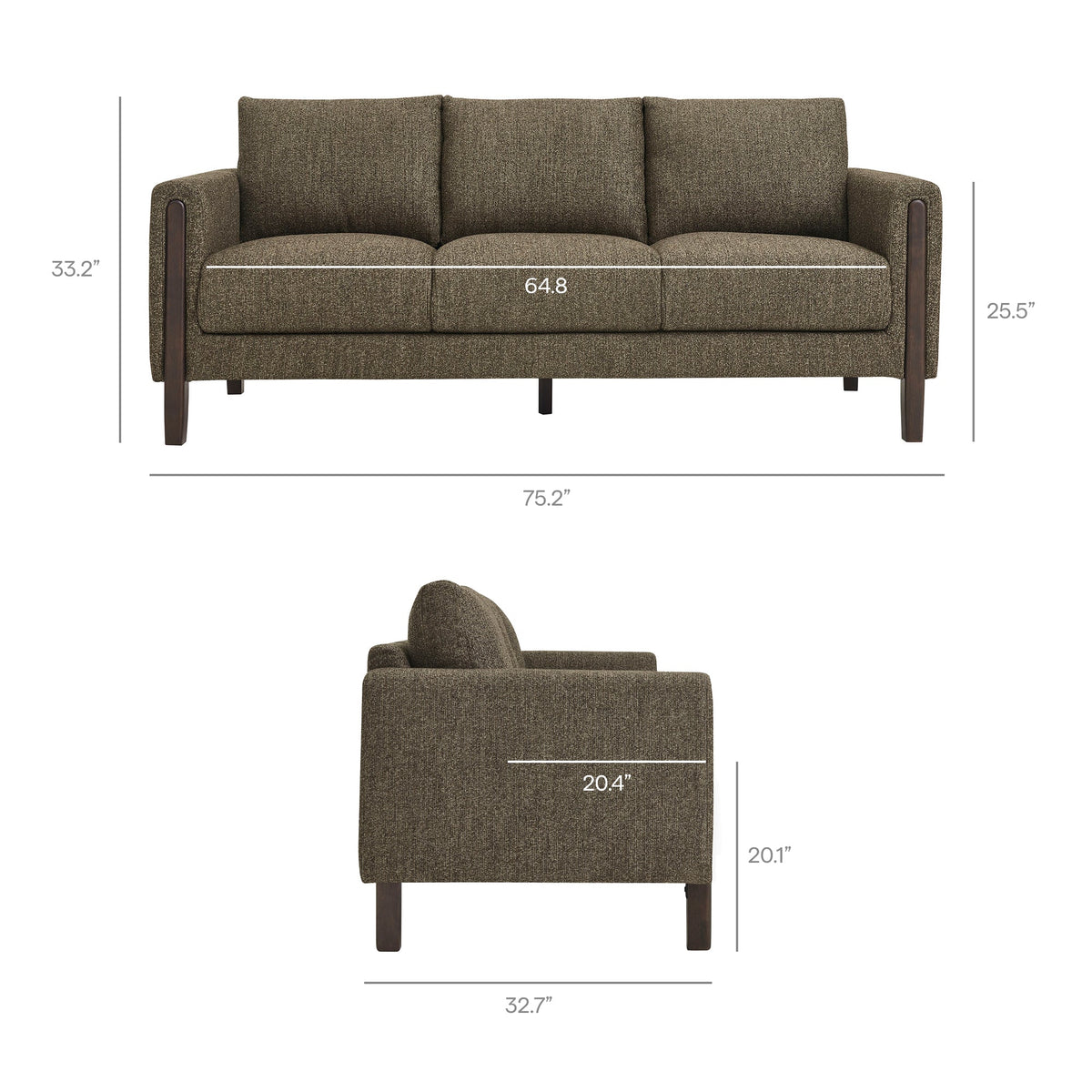 Hawken Boucle Fabric Sofa by Modway, photo 2 of 21