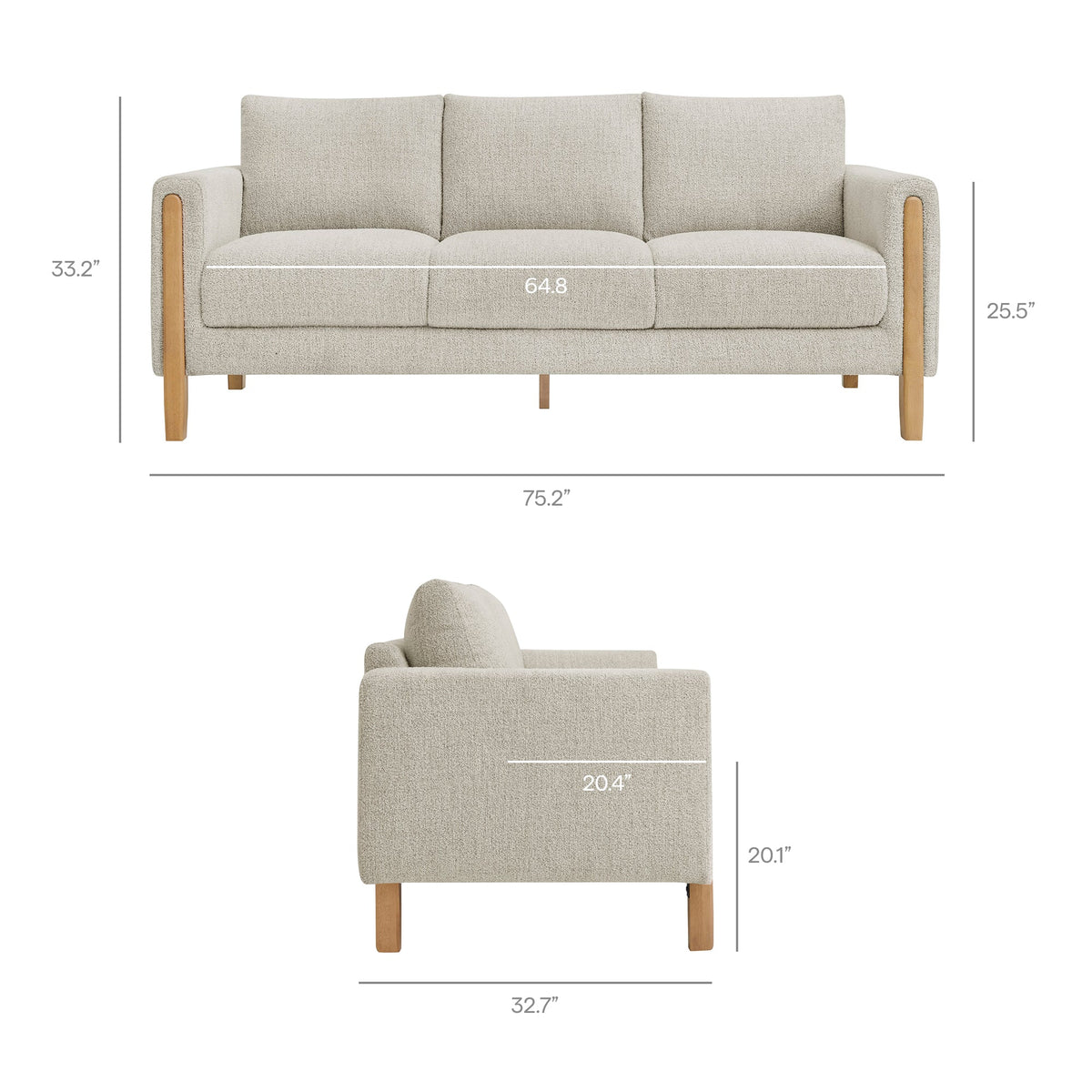 Hawken Boucle Fabric Sofa by Modway, photo 18 of 21