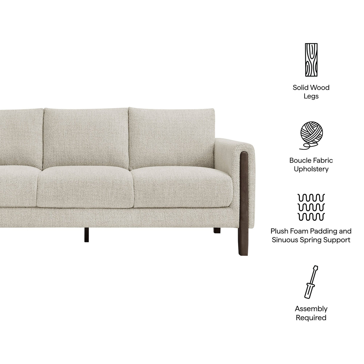 Hawken Boucle Fabric Sofa by Modway, photo 17 of 21