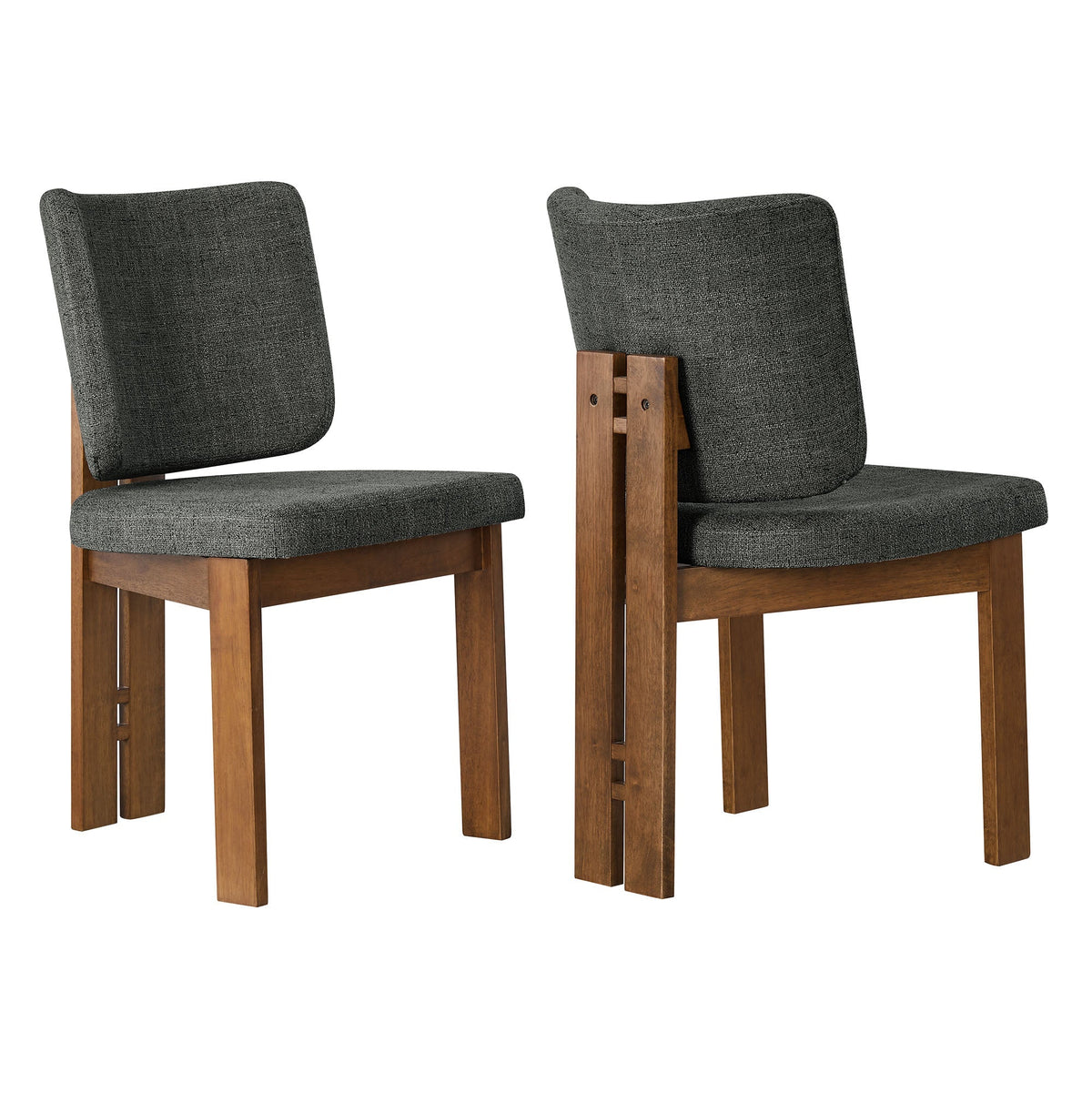 Alba Armless Upholstered Dining Chairs Set of 2, photo 14 of 14
