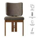 Alba Armless Upholstered Dining Chairs Set of 2 by HouseOfZazla