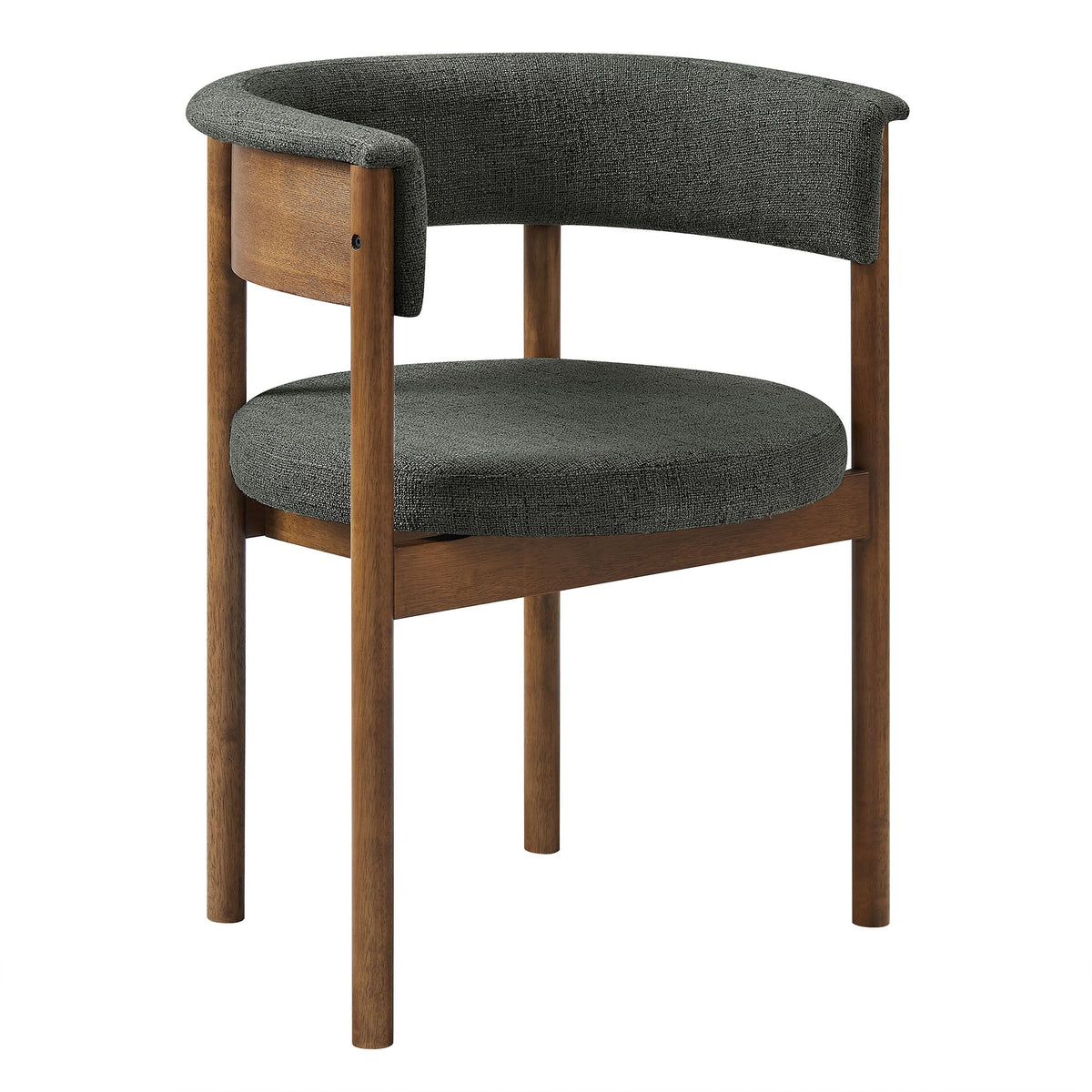 Clea Curved Upholstered Dining Chairs Set of 2, photo 11 of 14