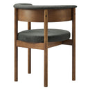 Clea Curved Upholstered Dining Chairs Set of 2 by HouseOfZazla