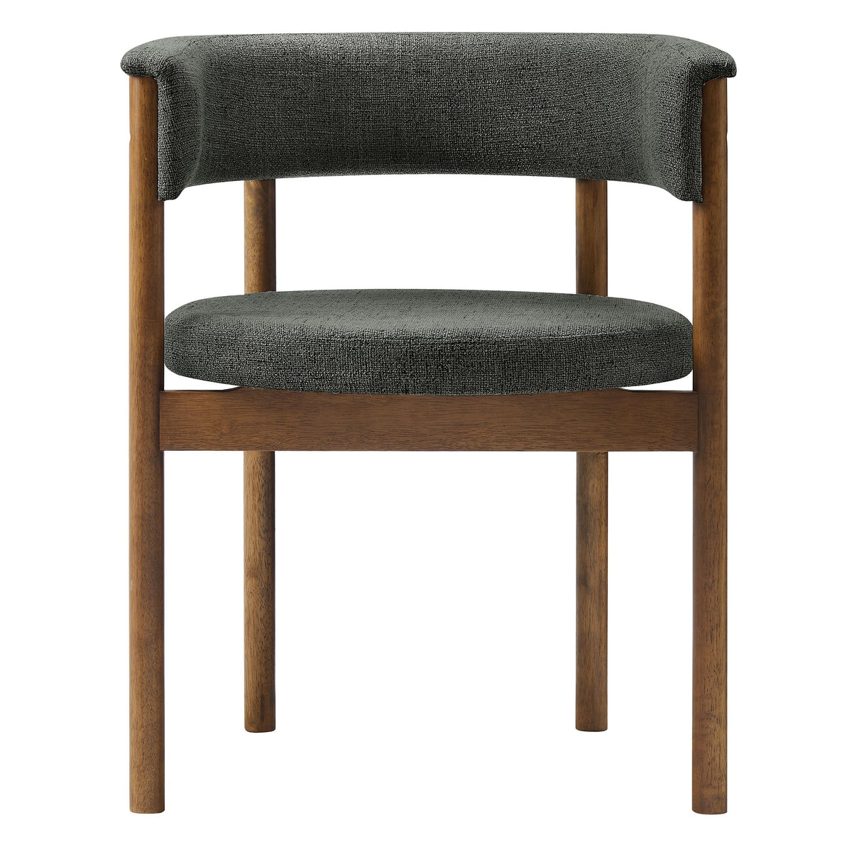 Clea Curved Upholstered Dining Chairs Set of 2, photo 8 of 14