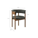 Clea Curved Upholstered Dining Chairs Set of 2 by HouseOfZazla