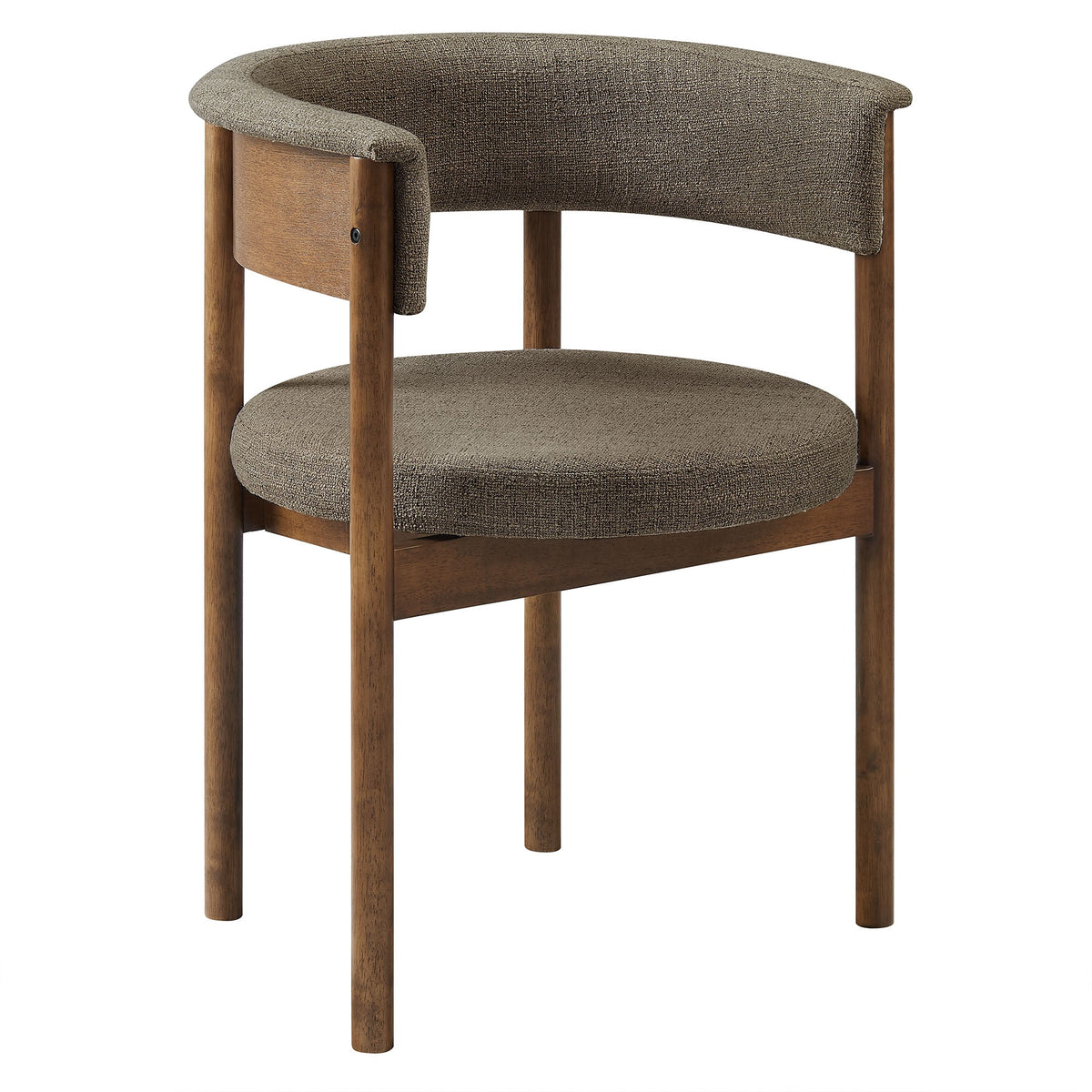 Clea Curved Upholstered Dining Chairs Set of 2, photo 4 of 14